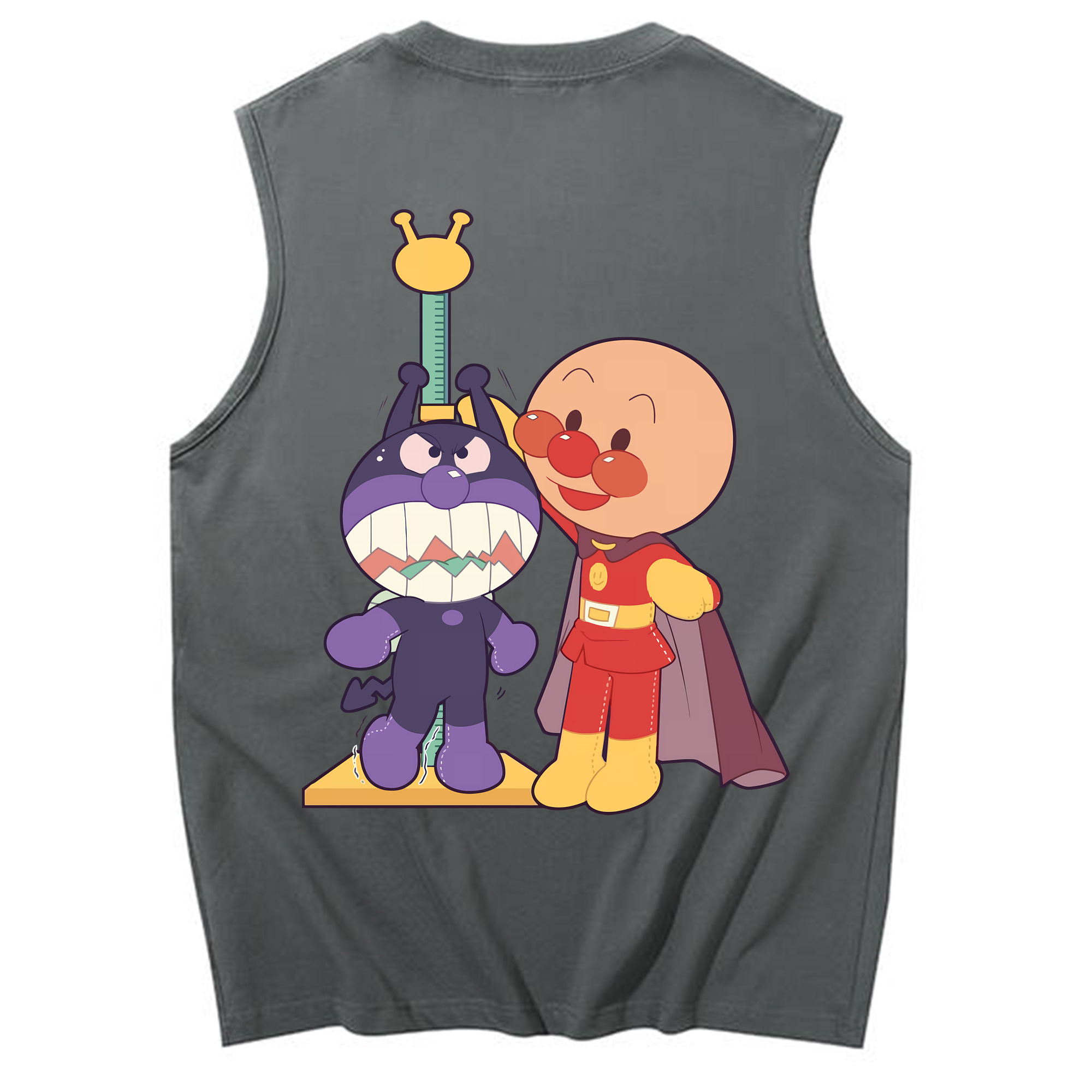 （画像用） アンパンマン Anpanman コットン100％タンクトップ（背面プリント）